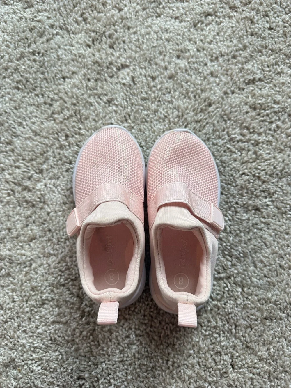 Cat & Jack Girls Pink Slip On Sneakers Size 8 Mesh Austen Slip-on water Shoes - Picture 12 of 13